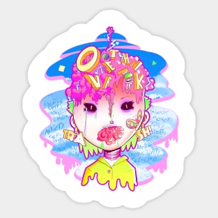 Overthinker Sticker